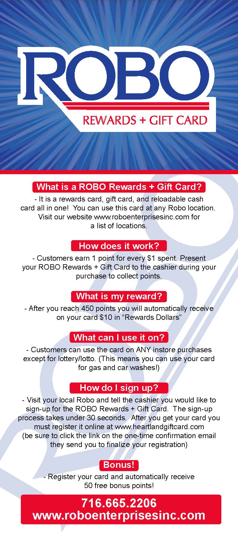 Robo Rewards infographic